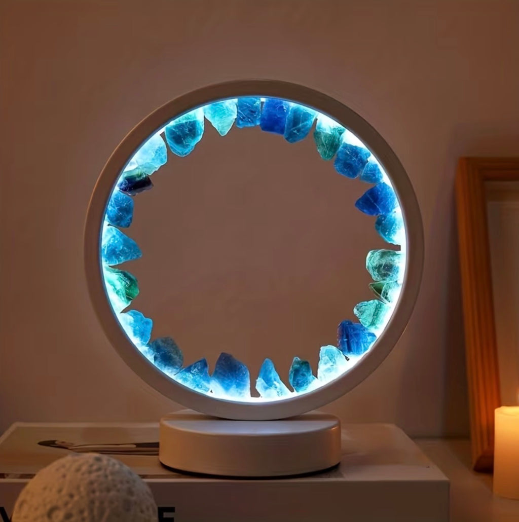 Natural Quartz Amethyst Cluster Night Lamp