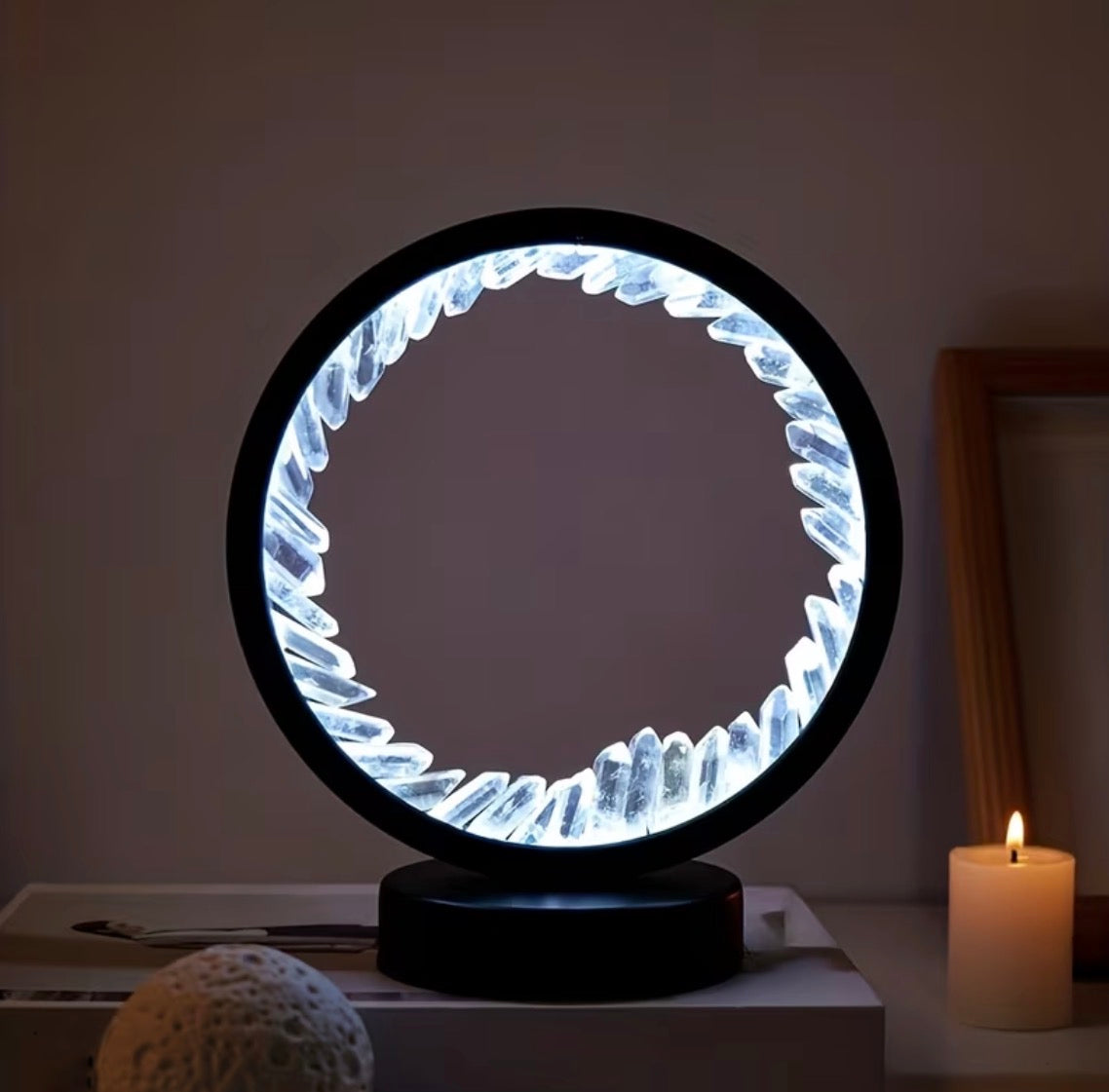 Natural Quartz Amethyst Cluster Night Lamp
