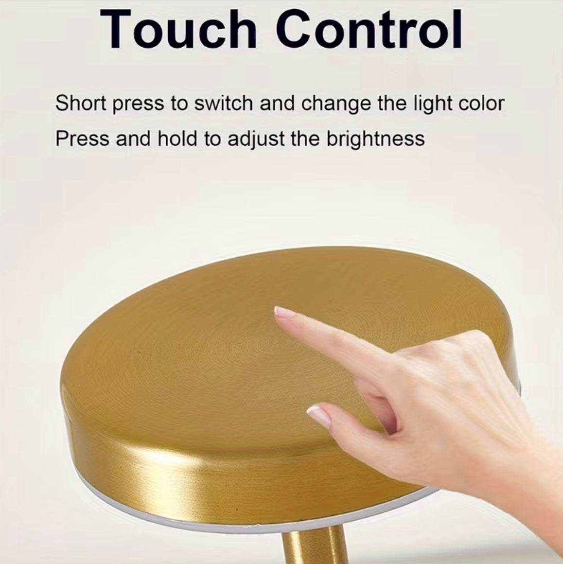 European metal touch lamp