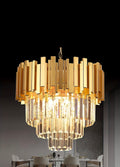 Crystal Golden Chandelier Modern Crystal Pendant