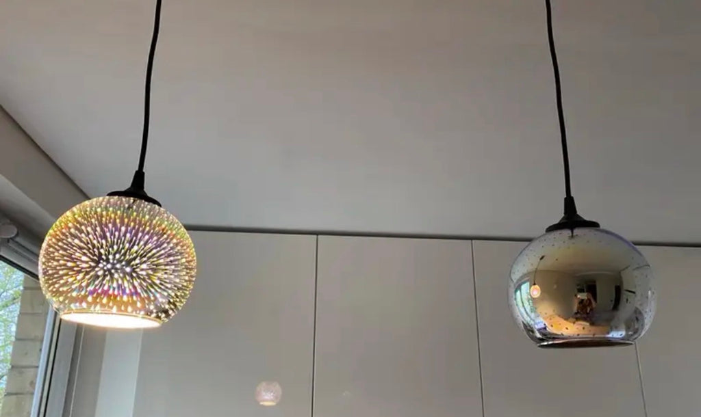 Fireworks Spherical Glass Pendant