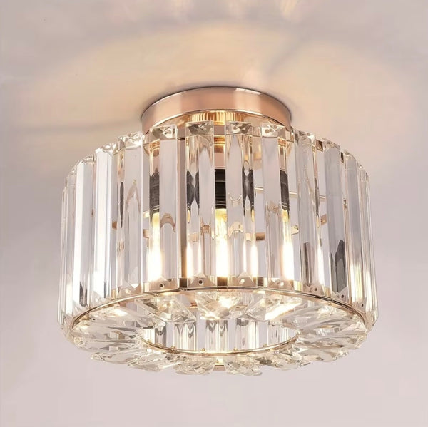 Crystal Chandelier Semi-Embedded Ceiling Light