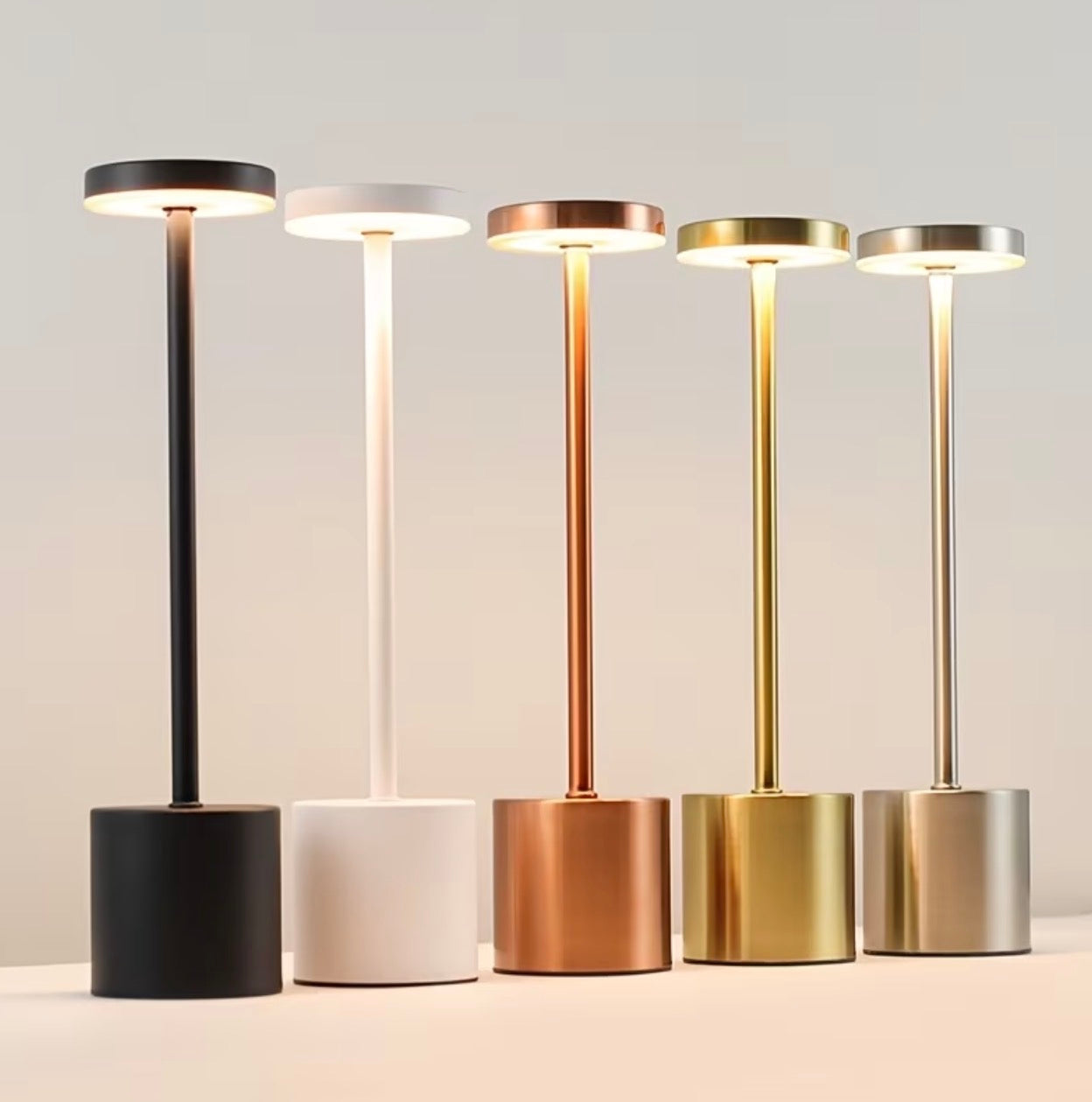 European metal touch lamp