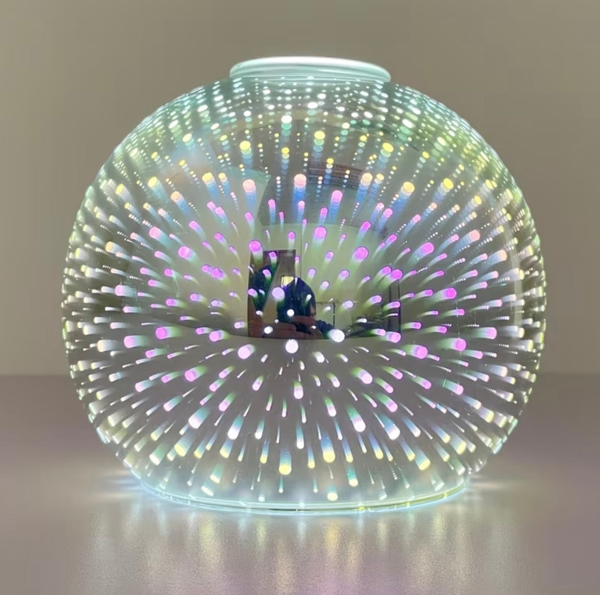 Fireworks Spherical Glass Pendant