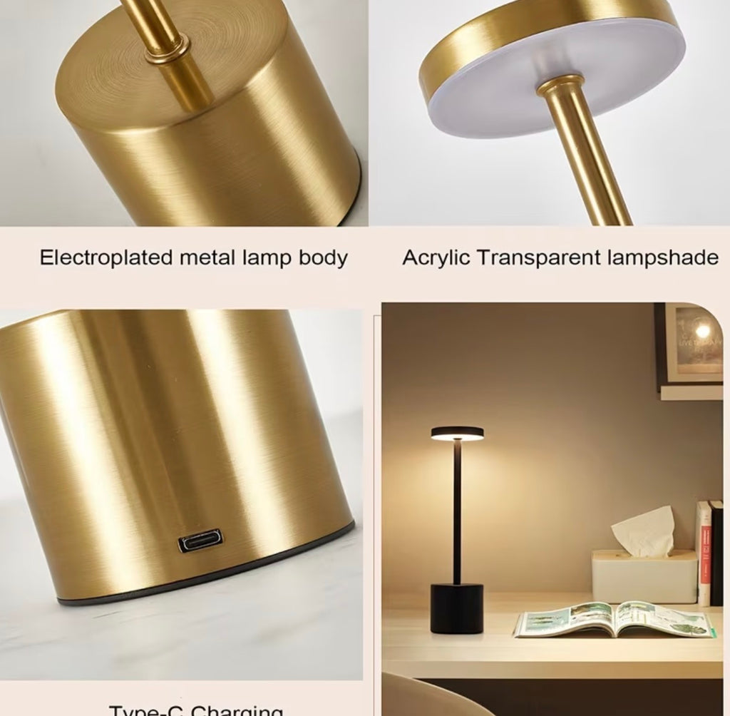 European metal touch lamp