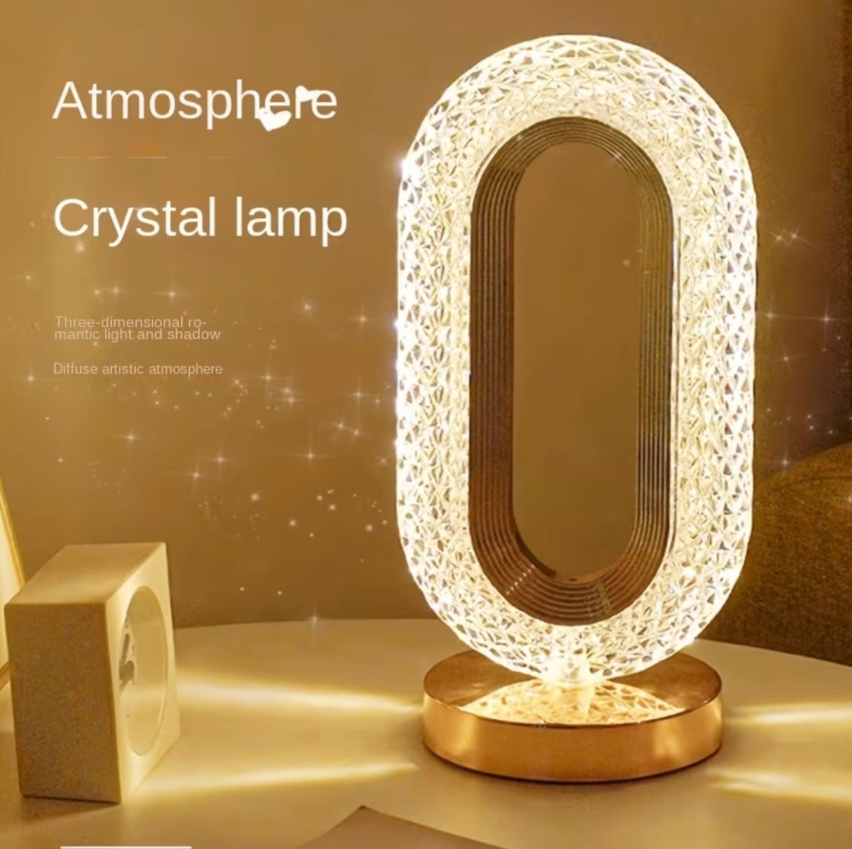 Elegant crystal lamp