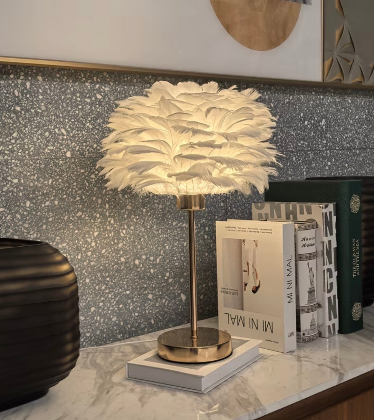 Aurelia Feather light lamp