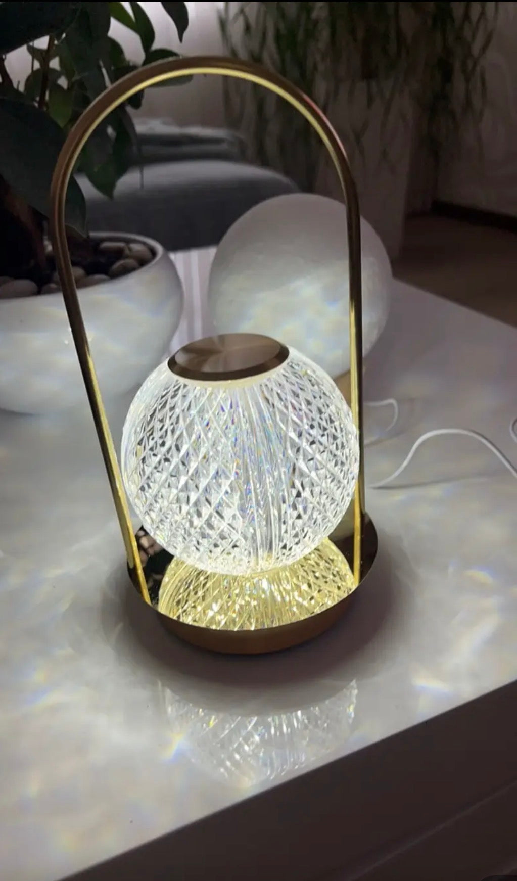 Cordless Crystal Touch Lamp