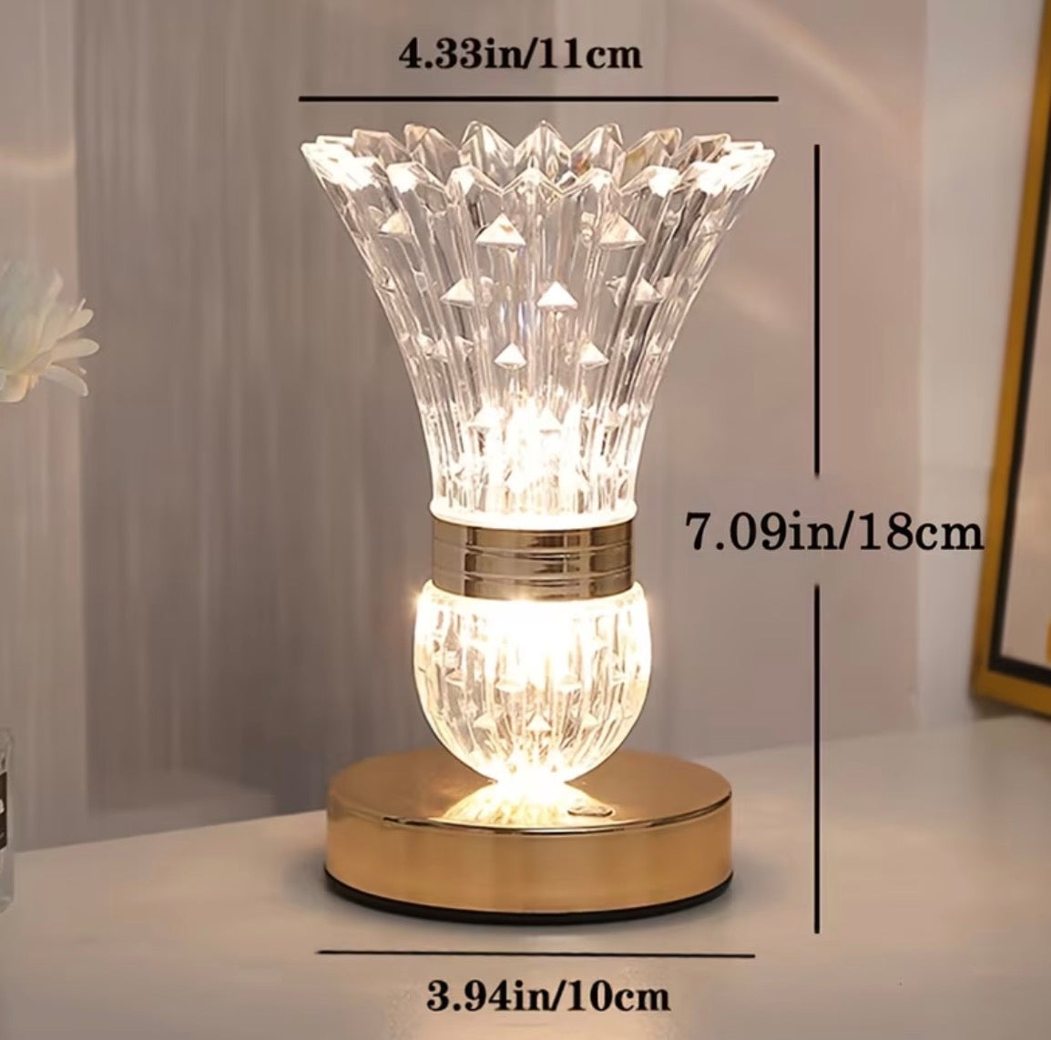 Rechargeable USB Touch vase Lamp