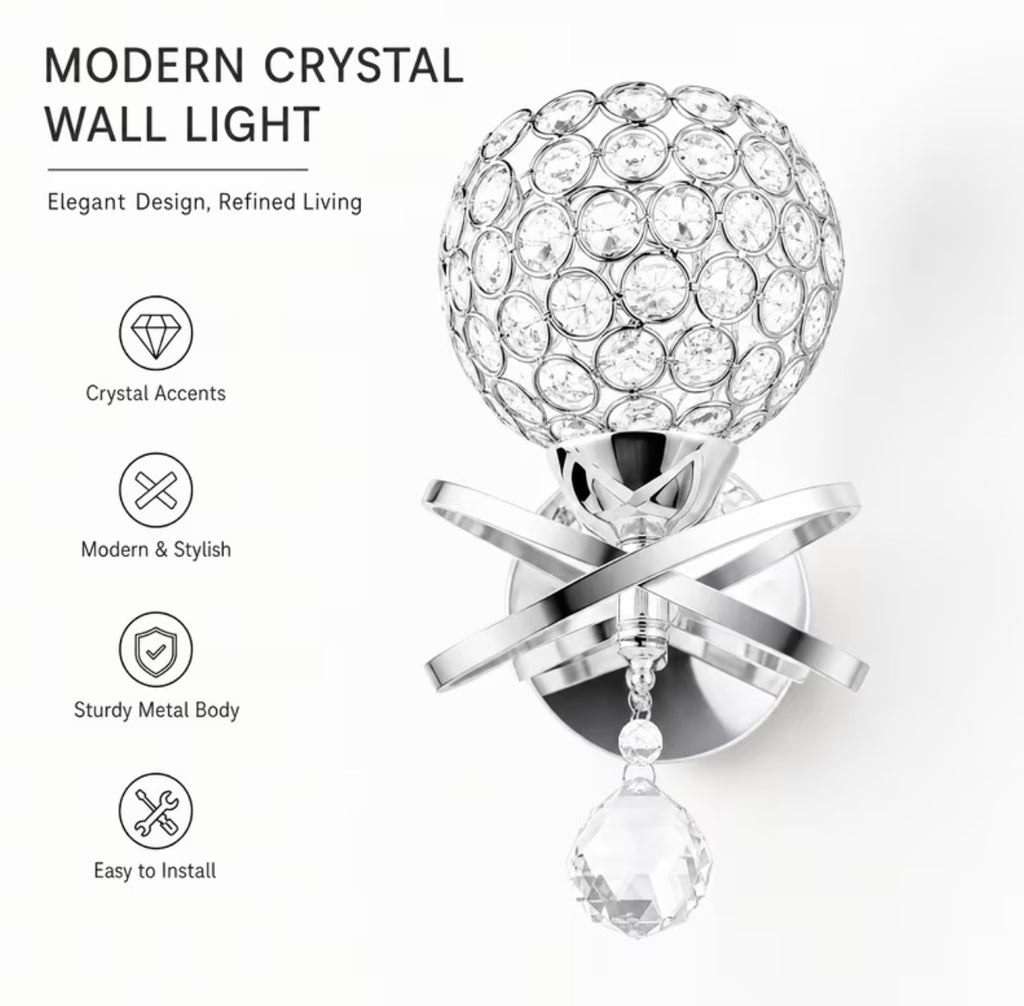 Elegant Modern Crystal wall light