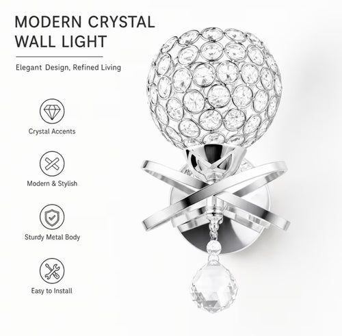 Elegant Modern Crystal wall light
